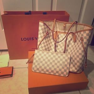 Louis Vuitton Neverfull .MM NM D. Azur